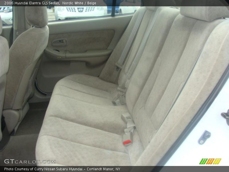 Nordic White / Beige 2006 Hyundai Elantra GLS Sedan