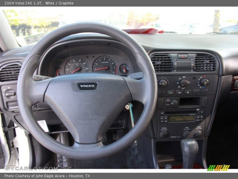 White / Graphite 2004 Volvo S40 1.9T