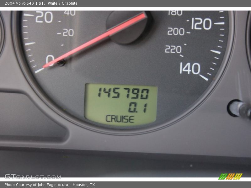 White / Graphite 2004 Volvo S40 1.9T