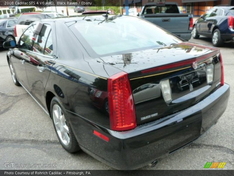 Black Raven / Ebony 2008 Cadillac STS 4 V6 AWD