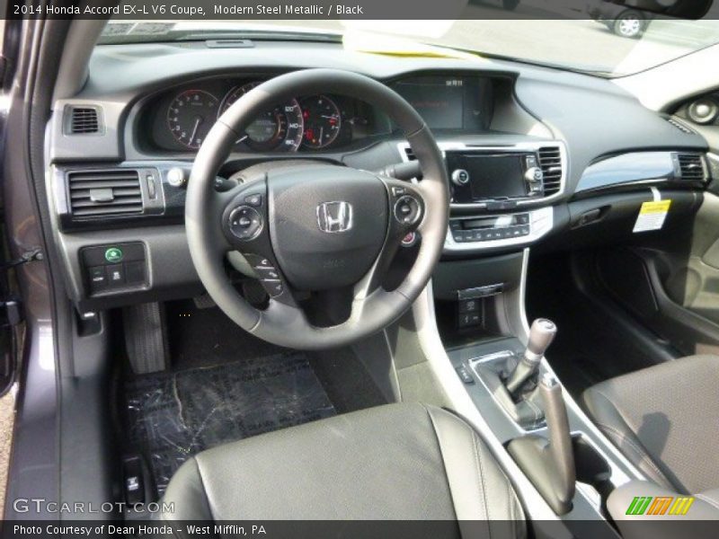 Black Interior - 2014 Accord EX-L V6 Coupe 