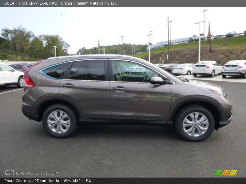 Urban Titanium Metallic / Black 2014 Honda CR-V EX-L AWD