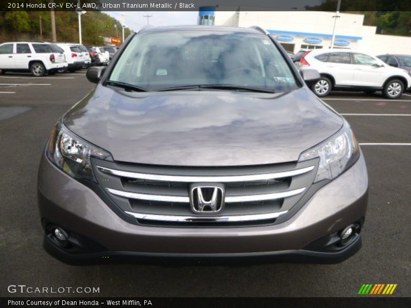 Urban Titanium Metallic / Black 2014 Honda CR-V EX-L AWD