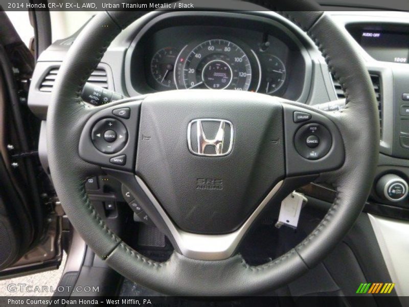 Urban Titanium Metallic / Black 2014 Honda CR-V EX-L AWD