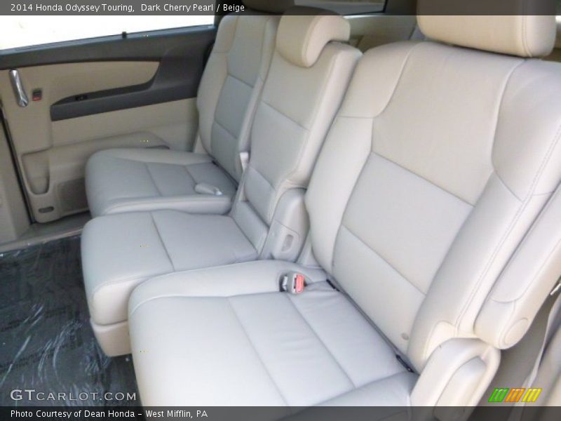 Dark Cherry Pearl / Beige 2014 Honda Odyssey Touring