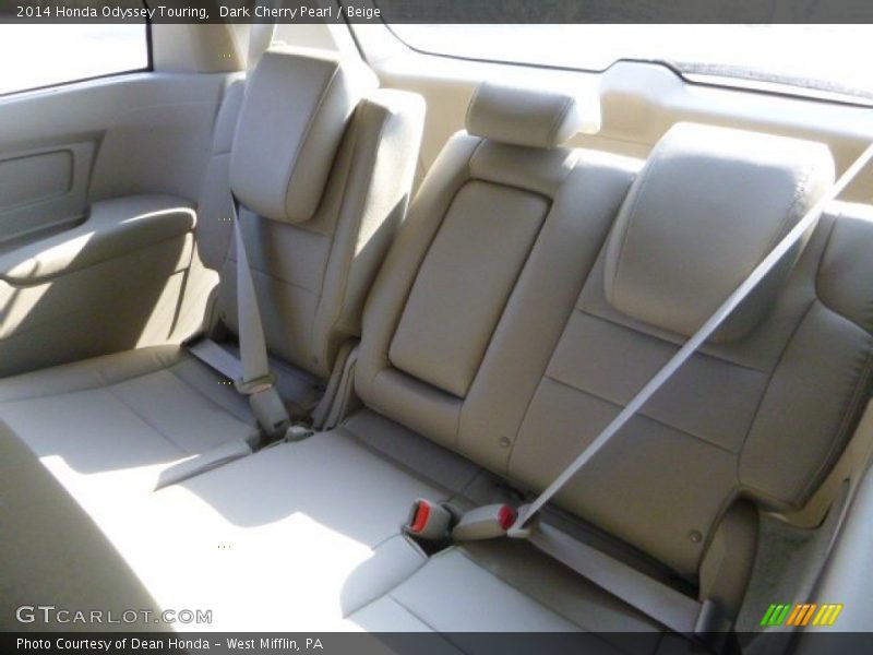Dark Cherry Pearl / Beige 2014 Honda Odyssey Touring
