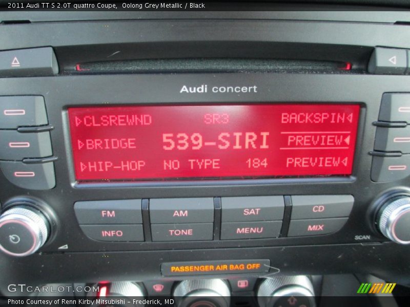 Audio System of 2011 TT S 2.0T quattro Coupe