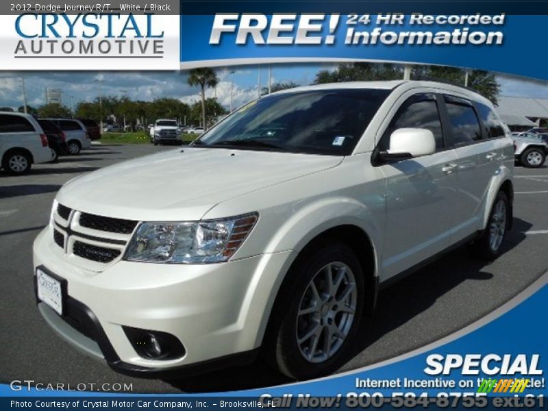 White / Black 2012 Dodge Journey R/T