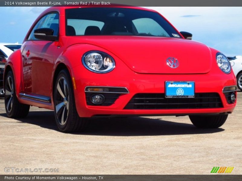 Tornado Red / Titan Black 2014 Volkswagen Beetle R-Line