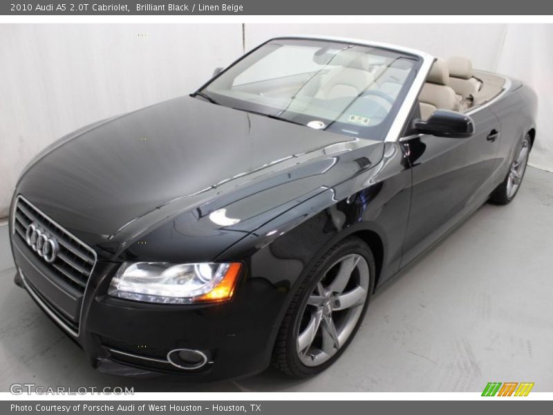 Brilliant Black / Linen Beige 2010 Audi A5 2.0T Cabriolet