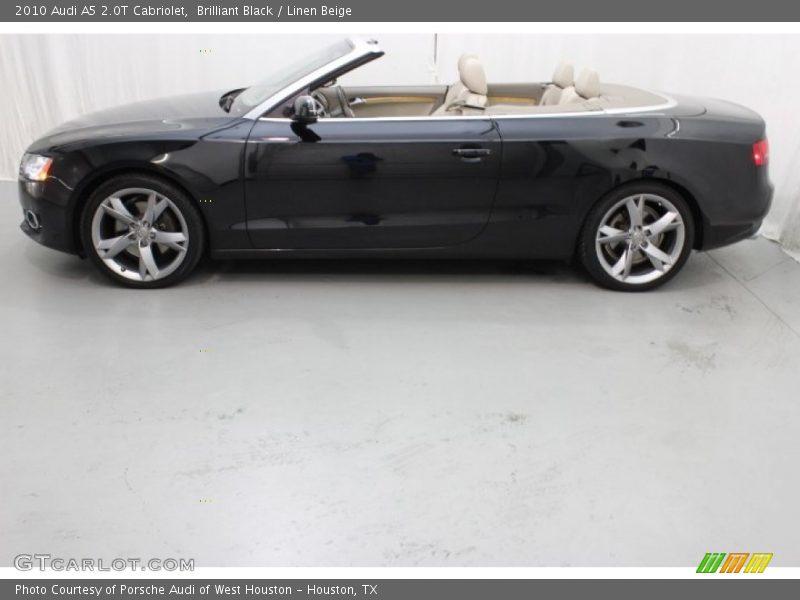 Brilliant Black / Linen Beige 2010 Audi A5 2.0T Cabriolet