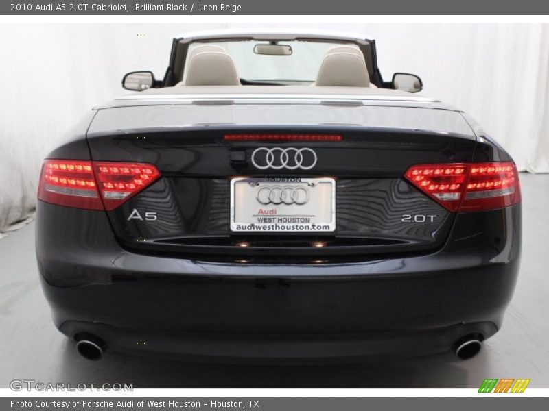 Brilliant Black / Linen Beige 2010 Audi A5 2.0T Cabriolet