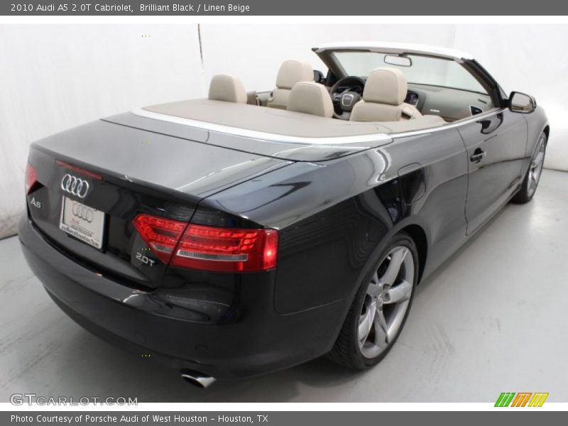 Brilliant Black / Linen Beige 2010 Audi A5 2.0T Cabriolet