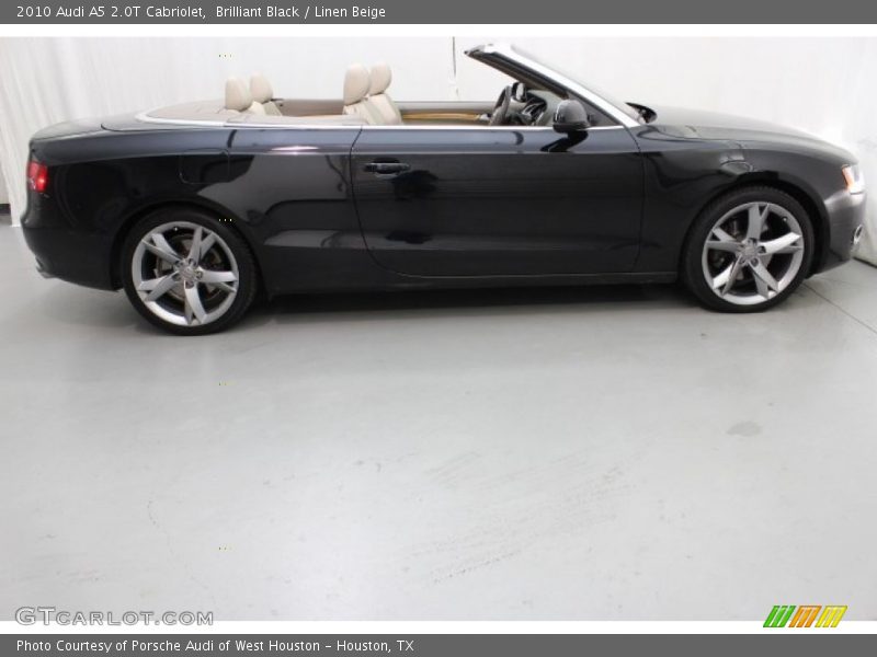 Brilliant Black / Linen Beige 2010 Audi A5 2.0T Cabriolet