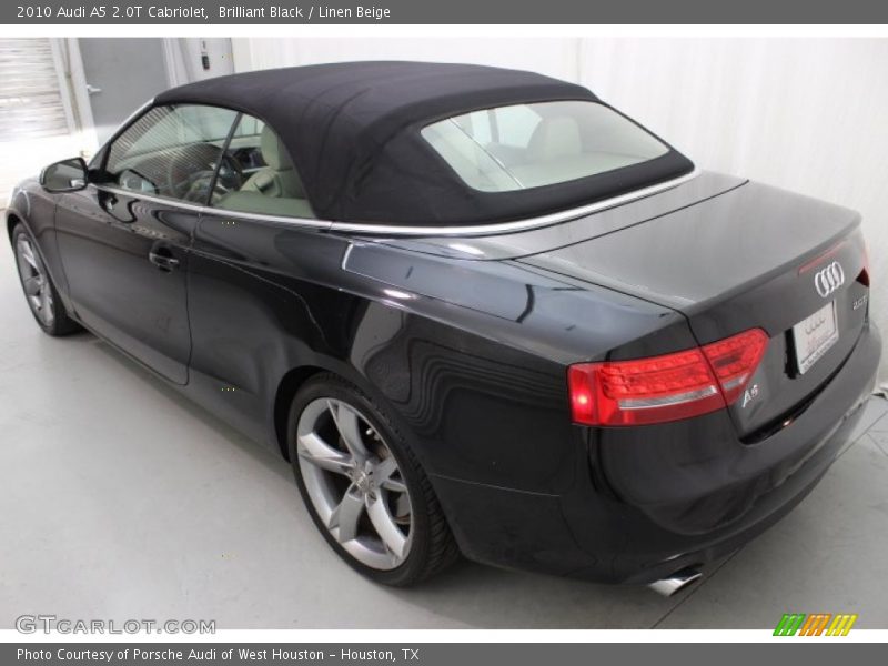 Brilliant Black / Linen Beige 2010 Audi A5 2.0T Cabriolet