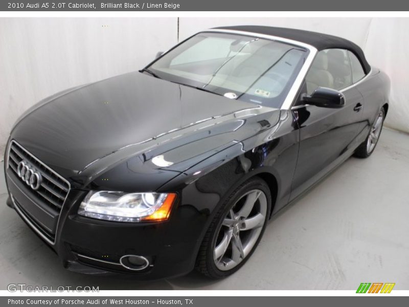 Brilliant Black / Linen Beige 2010 Audi A5 2.0T Cabriolet