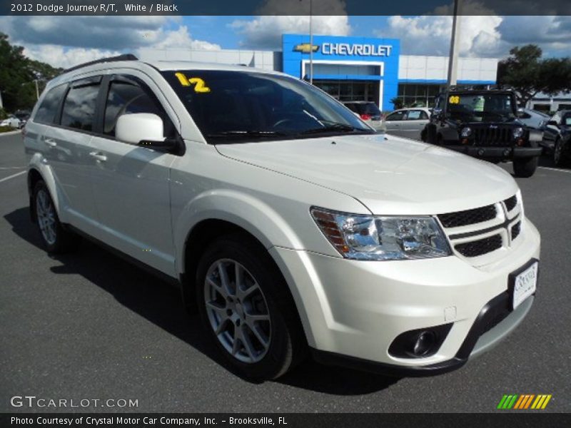 White / Black 2012 Dodge Journey R/T
