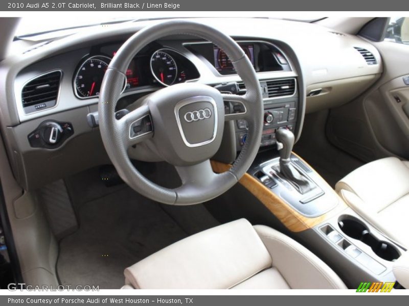 Brilliant Black / Linen Beige 2010 Audi A5 2.0T Cabriolet