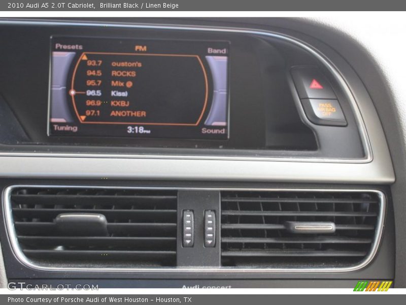 Brilliant Black / Linen Beige 2010 Audi A5 2.0T Cabriolet