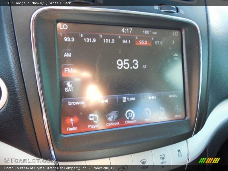White / Black 2012 Dodge Journey R/T
