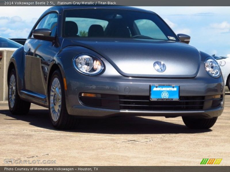 Platinum Gray Metallic / Titan Black 2014 Volkswagen Beetle 2.5L
