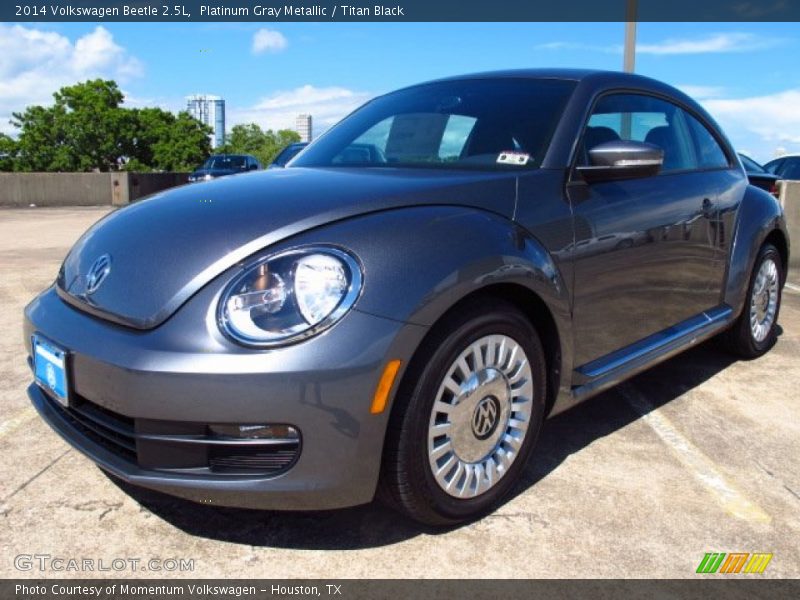 Platinum Gray Metallic / Titan Black 2014 Volkswagen Beetle 2.5L