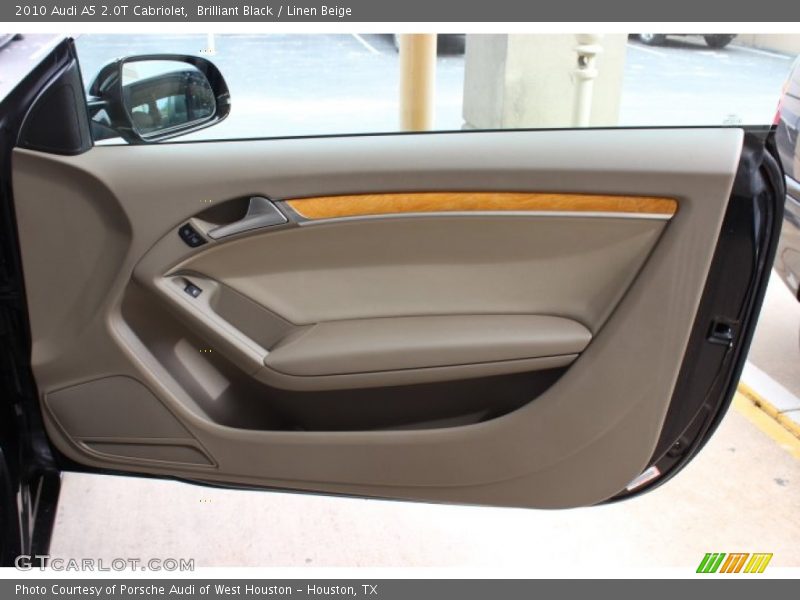 Brilliant Black / Linen Beige 2010 Audi A5 2.0T Cabriolet