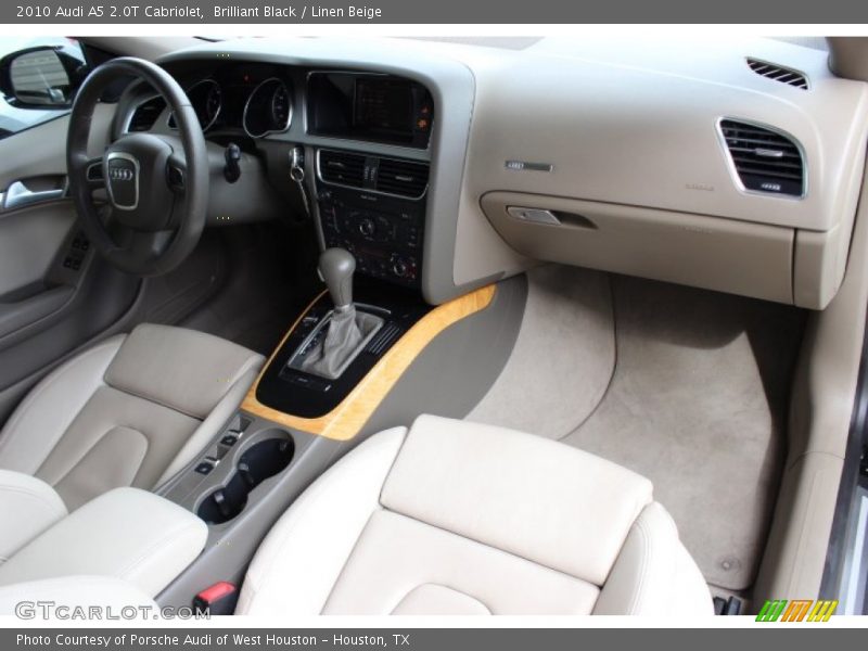 Brilliant Black / Linen Beige 2010 Audi A5 2.0T Cabriolet