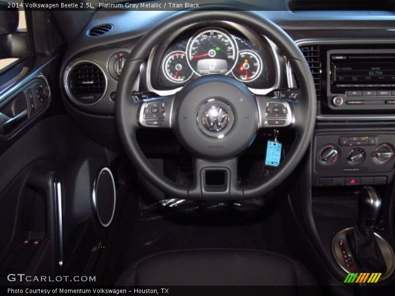Platinum Gray Metallic / Titan Black 2014 Volkswagen Beetle 2.5L