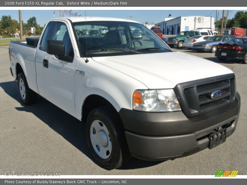 Oxford White / Medium/Dark Flint 2008 Ford F150 XL Regular Cab