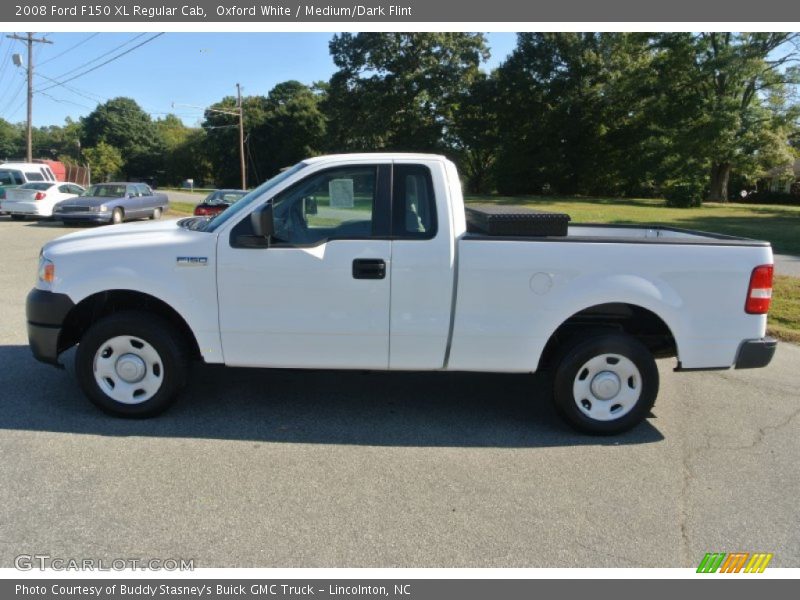 Oxford White / Medium/Dark Flint 2008 Ford F150 XL Regular Cab