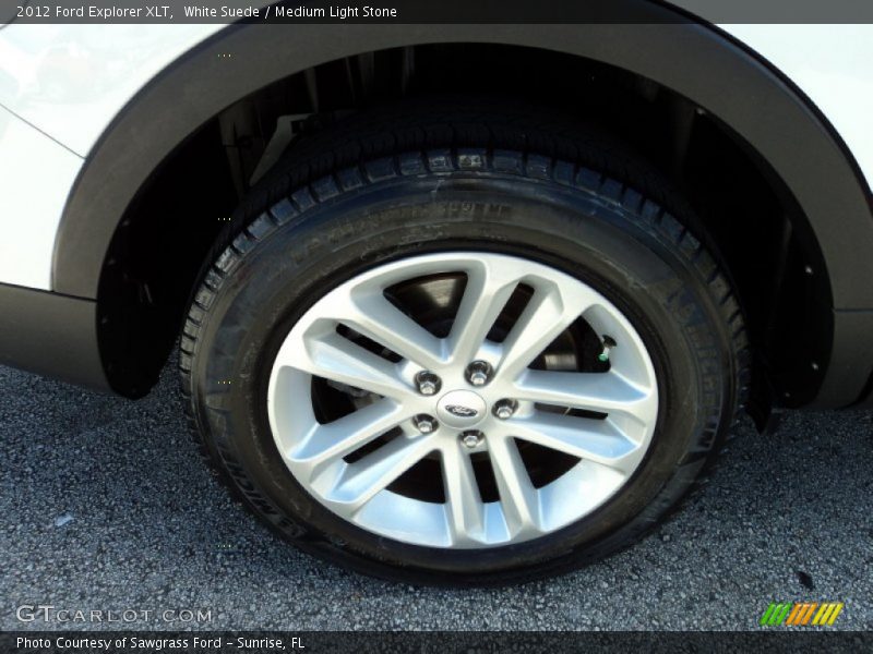 White Suede / Medium Light Stone 2012 Ford Explorer XLT