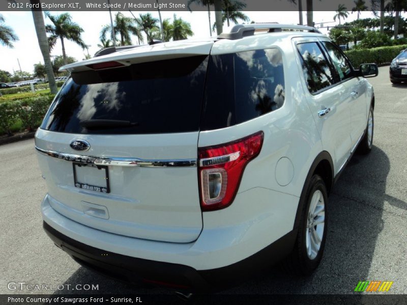 White Suede / Medium Light Stone 2012 Ford Explorer XLT