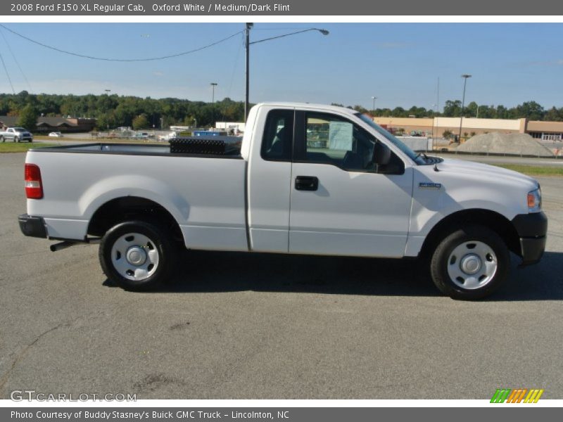 Oxford White / Medium/Dark Flint 2008 Ford F150 XL Regular Cab