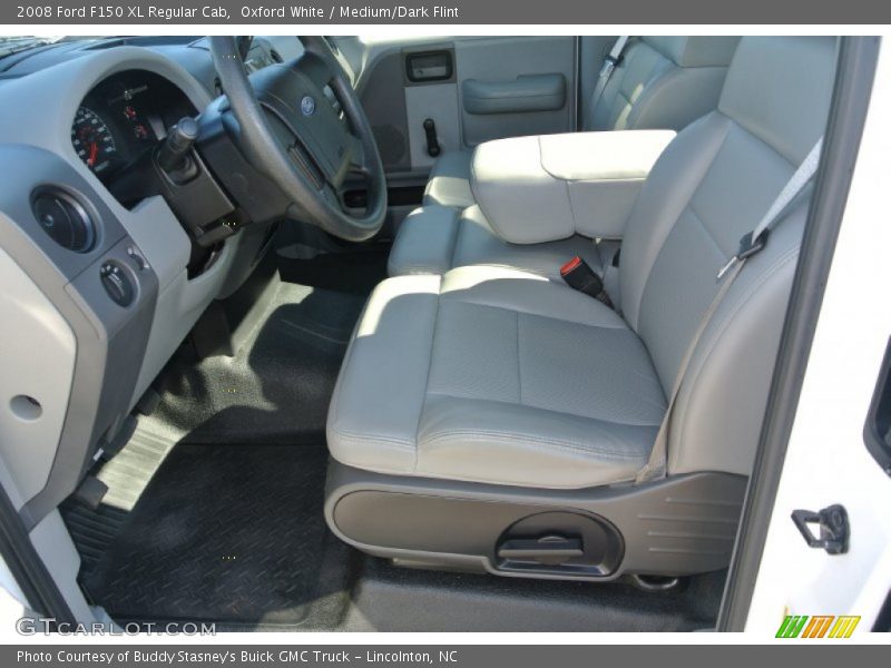 Oxford White / Medium/Dark Flint 2008 Ford F150 XL Regular Cab