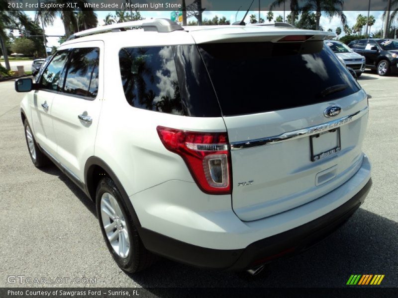 White Suede / Medium Light Stone 2012 Ford Explorer XLT