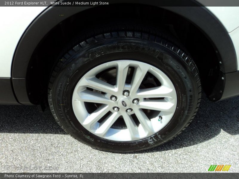 White Suede / Medium Light Stone 2012 Ford Explorer XLT