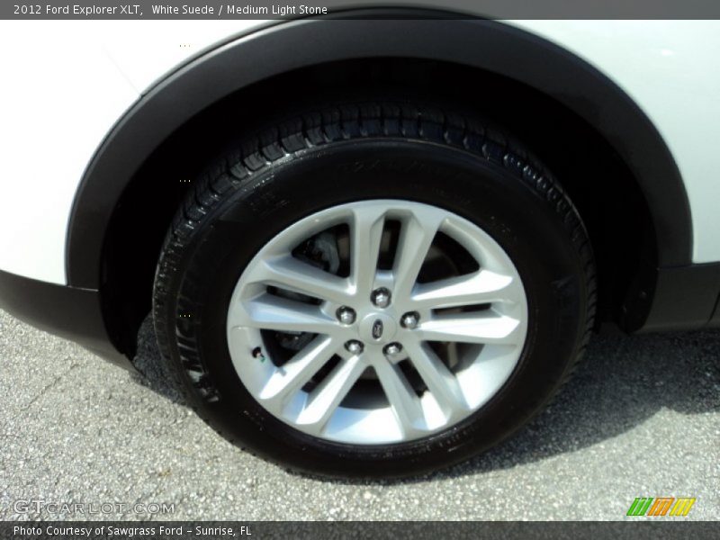 White Suede / Medium Light Stone 2012 Ford Explorer XLT
