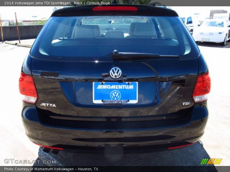 Black / Cornsilk Beige 2014 Volkswagen Jetta TDI SportWagen