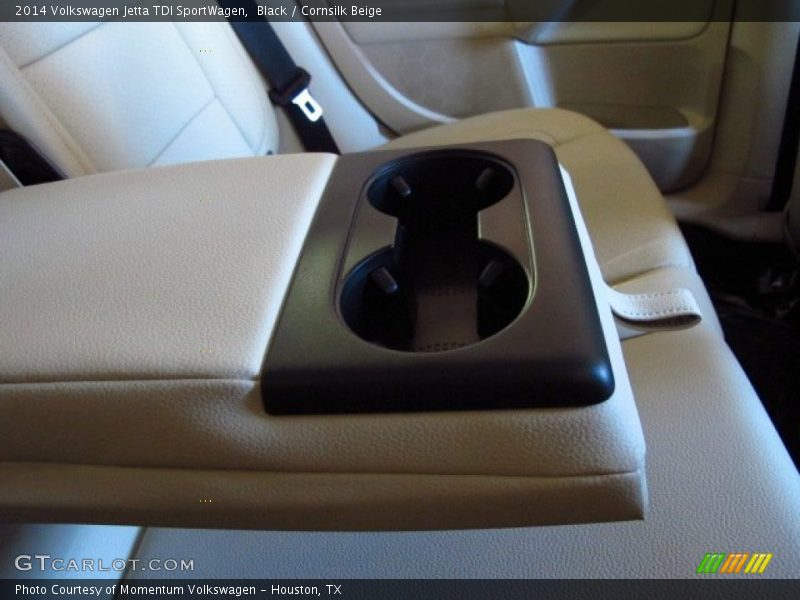 Black / Cornsilk Beige 2014 Volkswagen Jetta TDI SportWagen