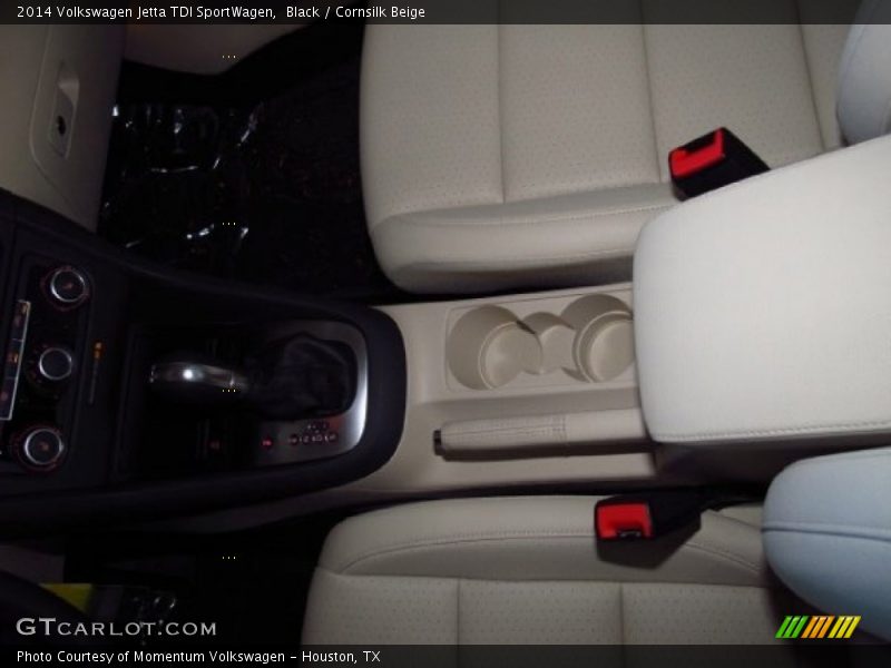 Black / Cornsilk Beige 2014 Volkswagen Jetta TDI SportWagen
