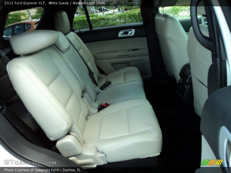 White Suede / Medium Light Stone 2012 Ford Explorer XLT