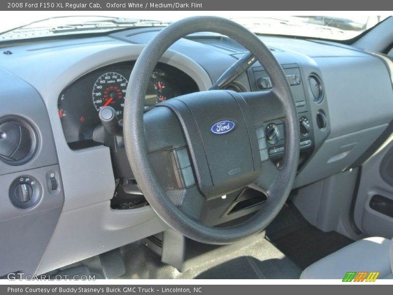 Oxford White / Medium/Dark Flint 2008 Ford F150 XL Regular Cab