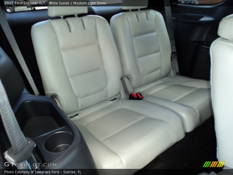 White Suede / Medium Light Stone 2012 Ford Explorer XLT