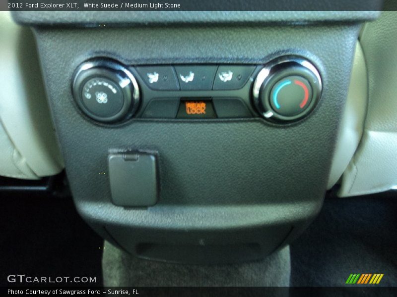 White Suede / Medium Light Stone 2012 Ford Explorer XLT