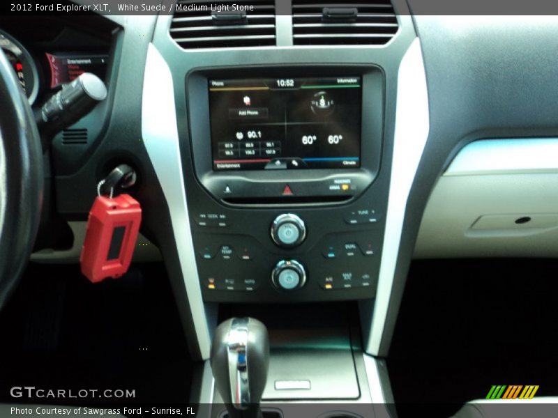 White Suede / Medium Light Stone 2012 Ford Explorer XLT