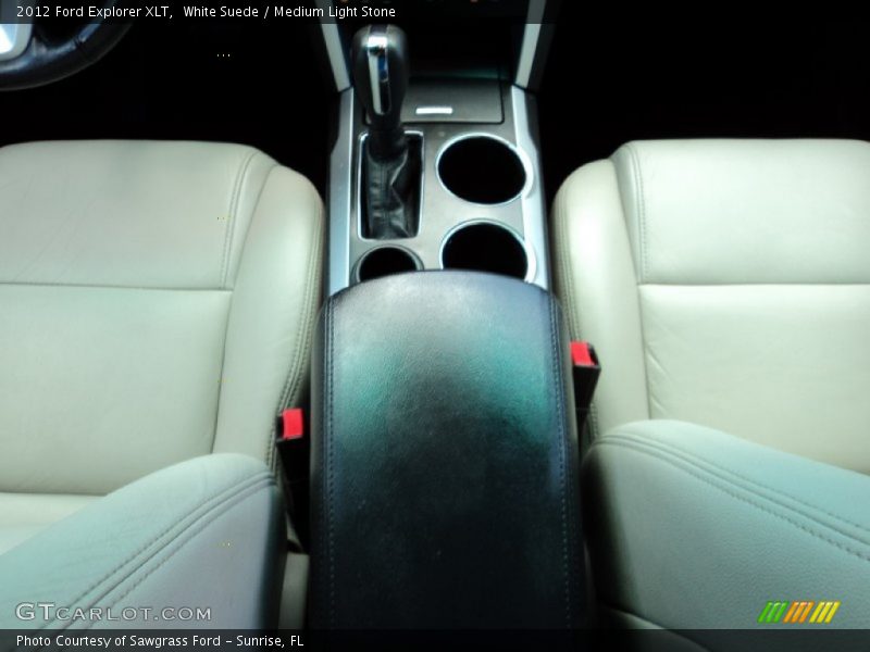 White Suede / Medium Light Stone 2012 Ford Explorer XLT