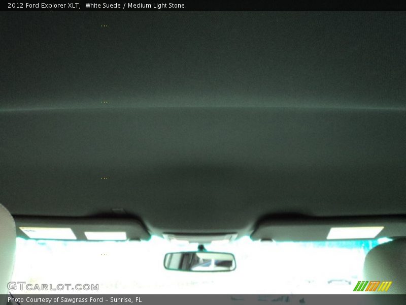 White Suede / Medium Light Stone 2012 Ford Explorer XLT