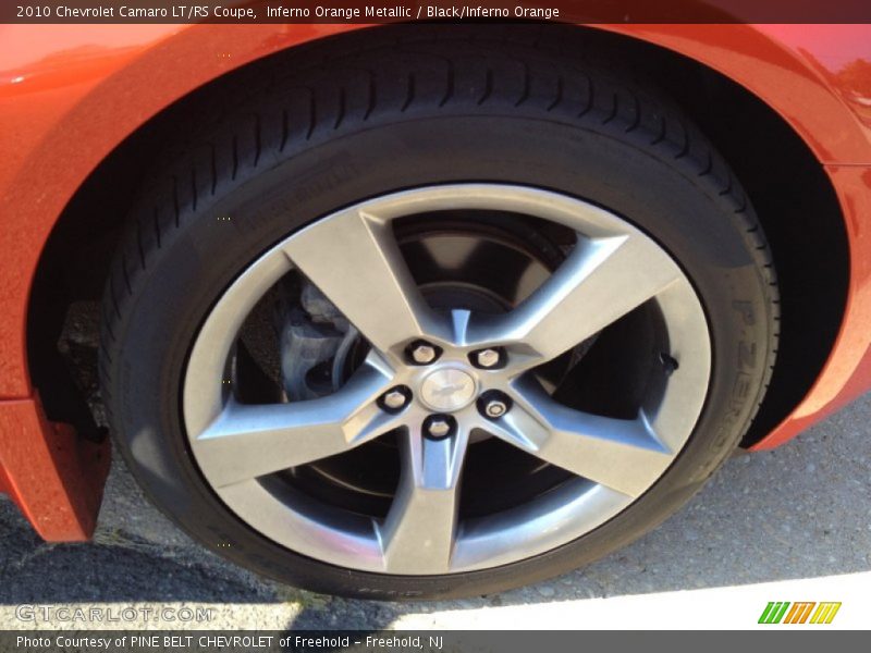 Inferno Orange Metallic / Black/Inferno Orange 2010 Chevrolet Camaro LT/RS Coupe