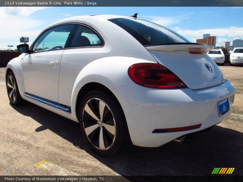 Pure White / Beige 2014 Volkswagen Beetle R-Line